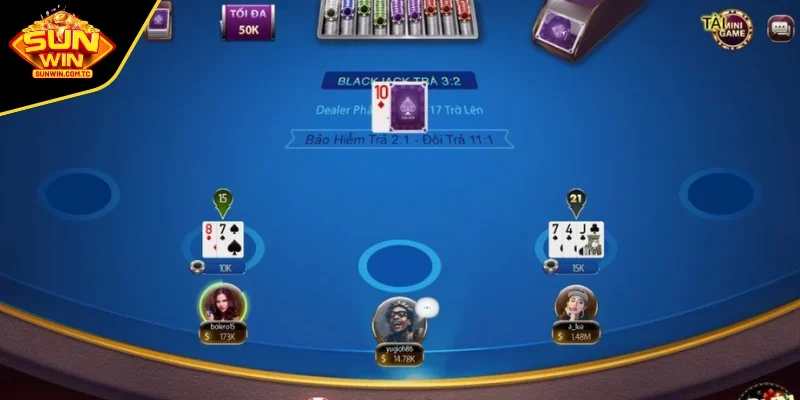 Diễn biến ván cược bài Blackjack là gì?